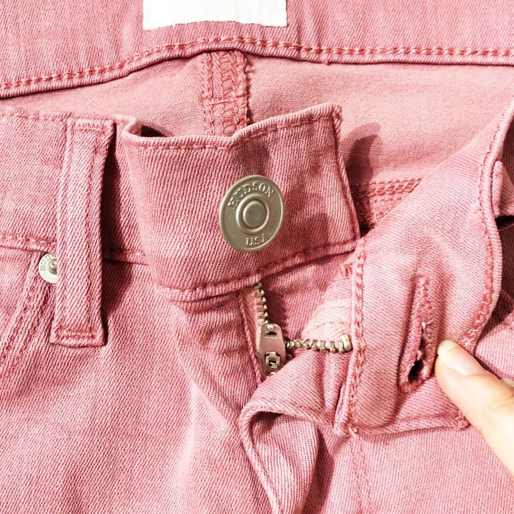 NEW HUDSON Krista Ankle Skinny Stretch Jeans Rose - Picture 8 of 14